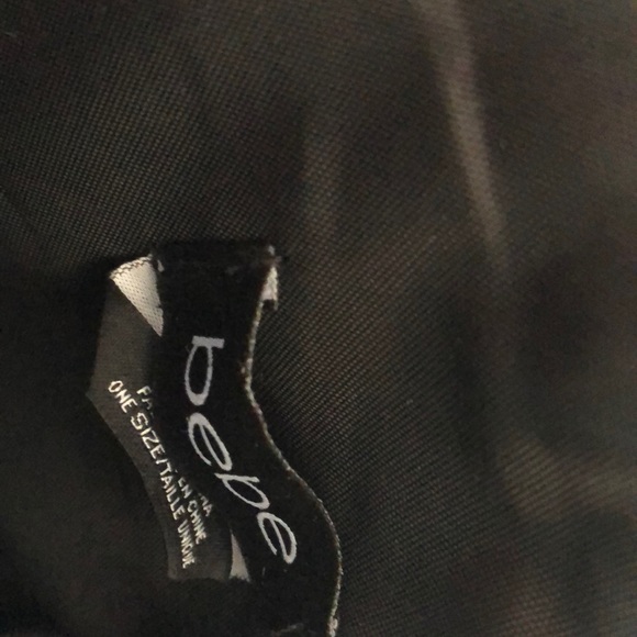 Bebe large black shiny tote bag - Picture 4 of 5